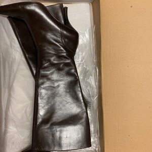 Steve Madden knee high brown stiletto boots